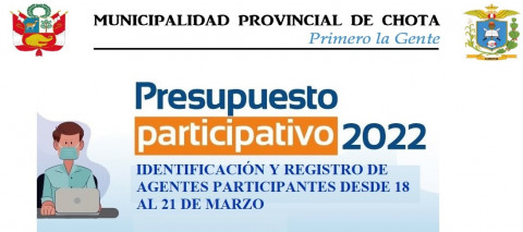PRESUPUESTO PARTICIPATIVO 2022.